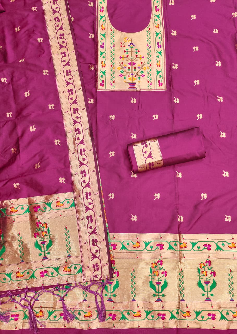 PD004 PAITHANI DRESS MATERIAL