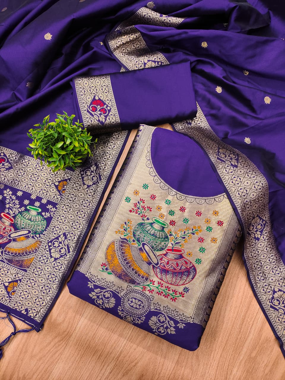 PD005 Paithani dress material