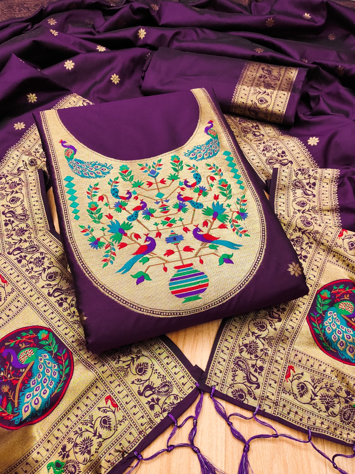 PD0010 PAITHANI DRESS MATERIAL