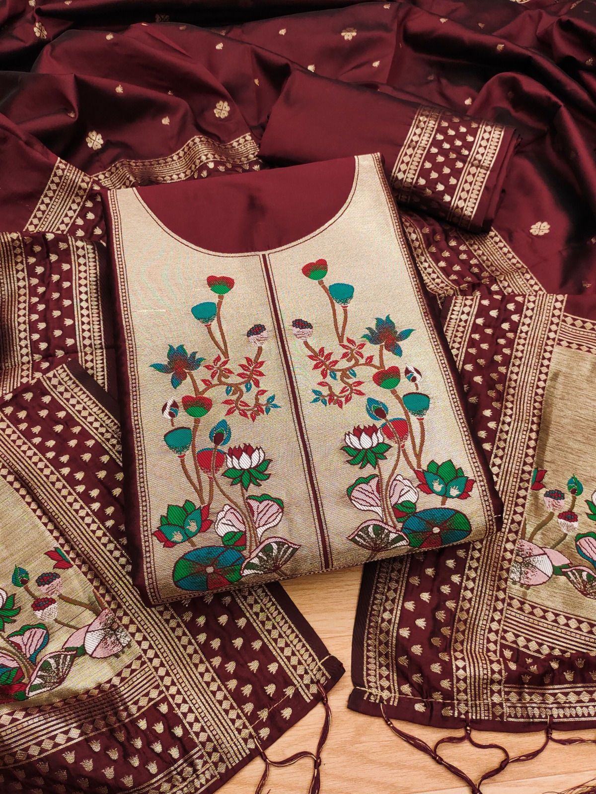 PD0011 PAITHANI DRESS MATERIAL