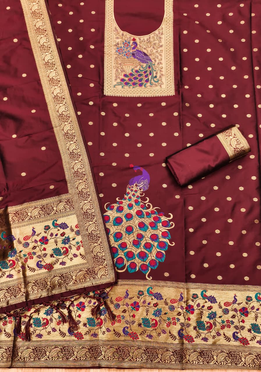 PD0012 PAITHANI DRESS MATERIAL