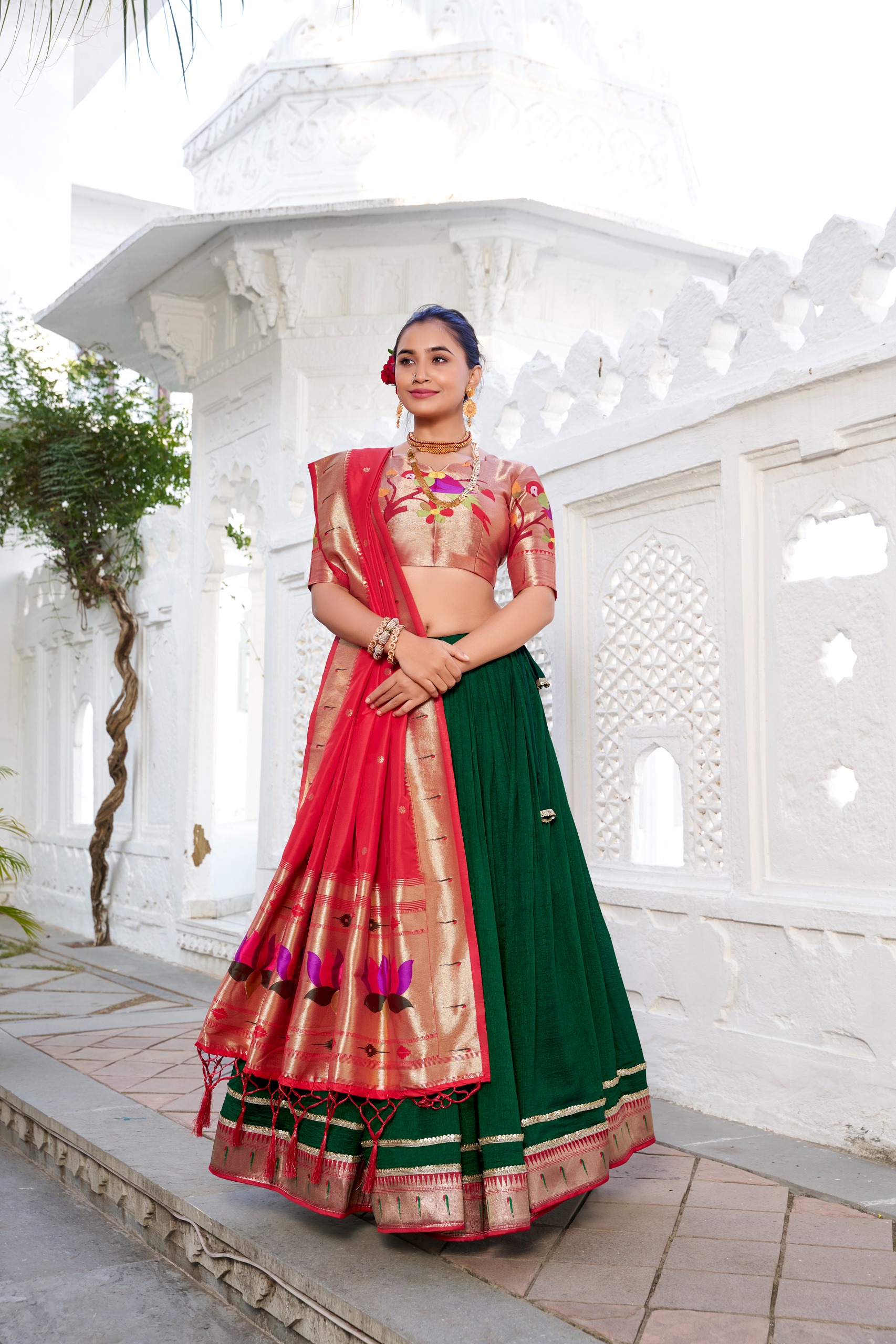 PL001 Paithani lehenga