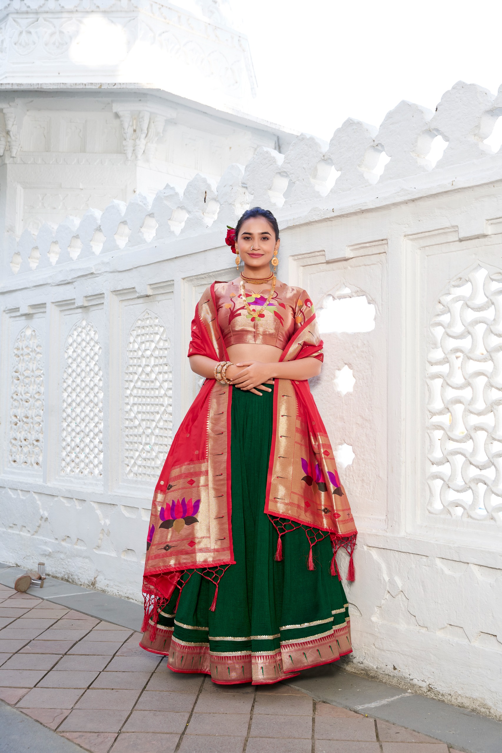 PL001 Paithani lehenga