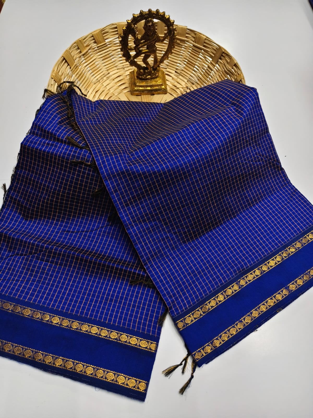 SC001 SOUTH CHEX COTTON SAREE