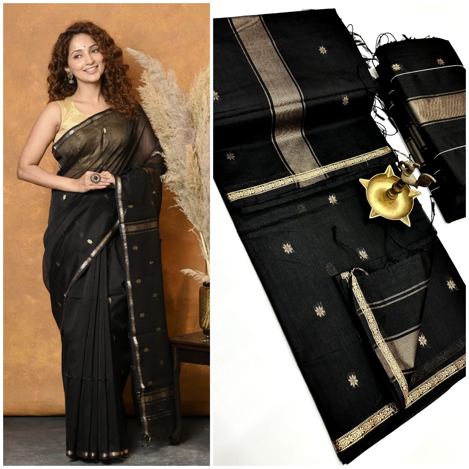 SC003 COTTON MAHESHWARI SAREE