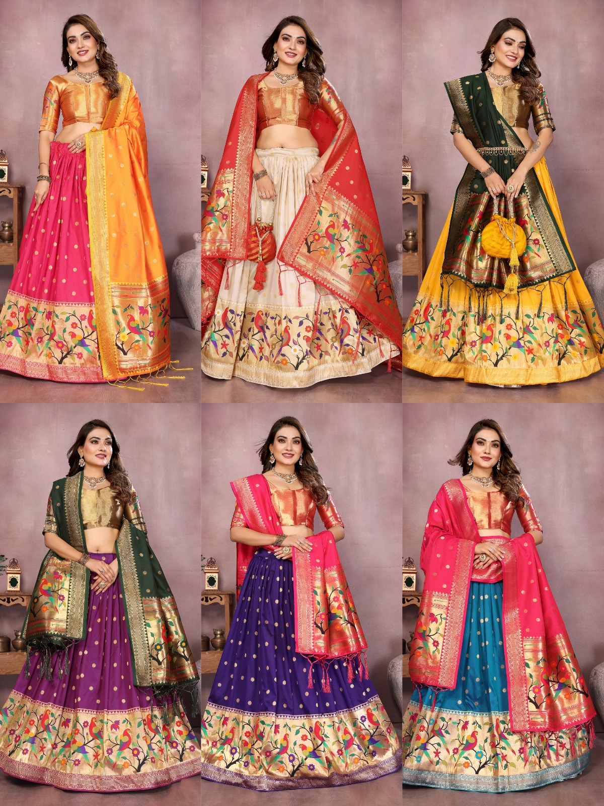 PLOO6 PAITHANI VIRAL LEHENGA