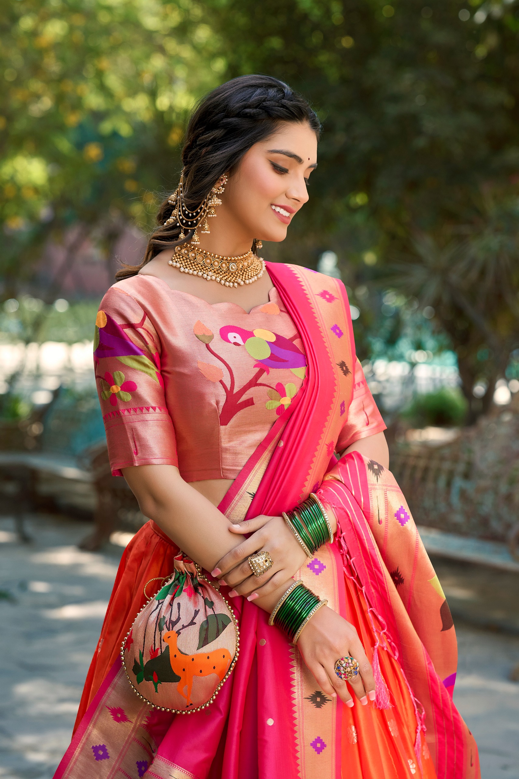 PL007 FESTIVAL PAITHANI LEHENGA