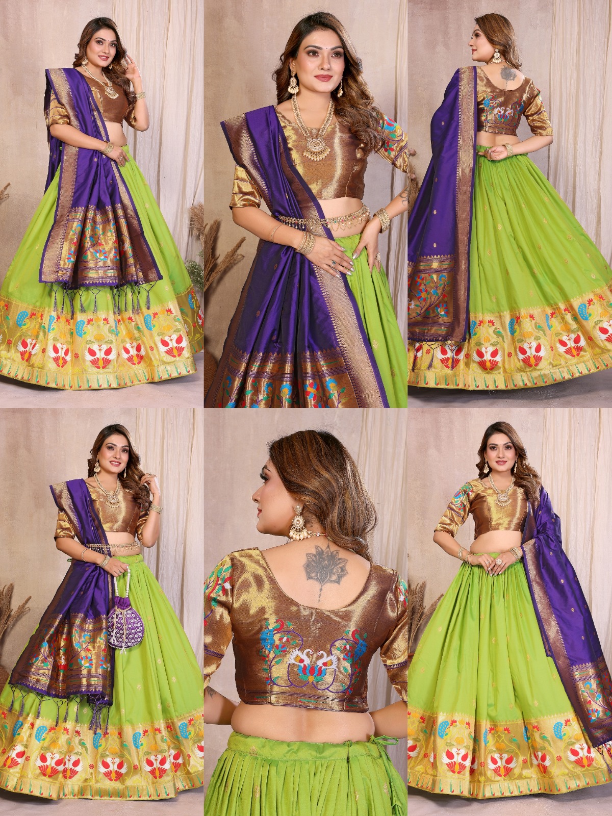 Paithani Swan Lehenga