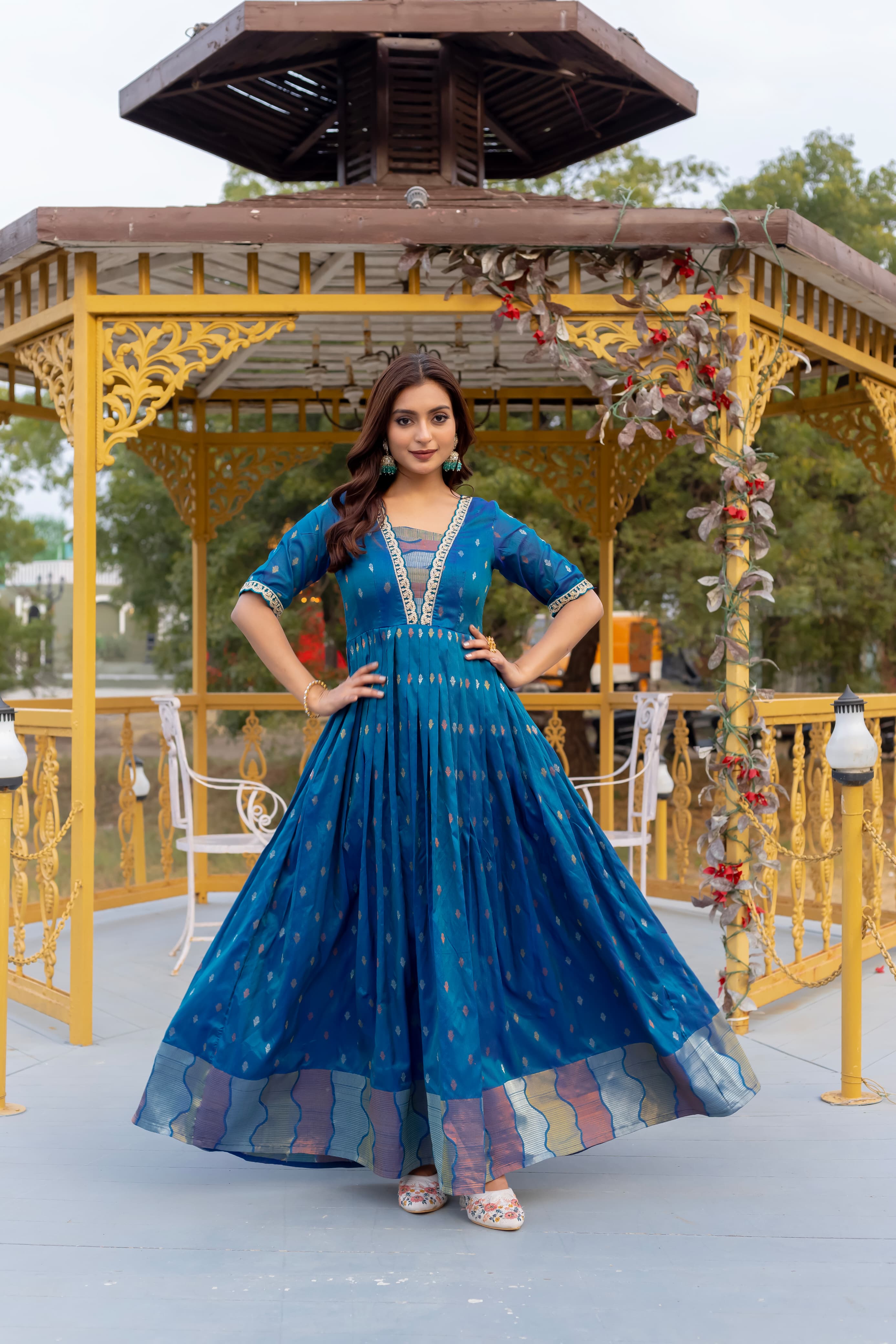Paithani designer Gown