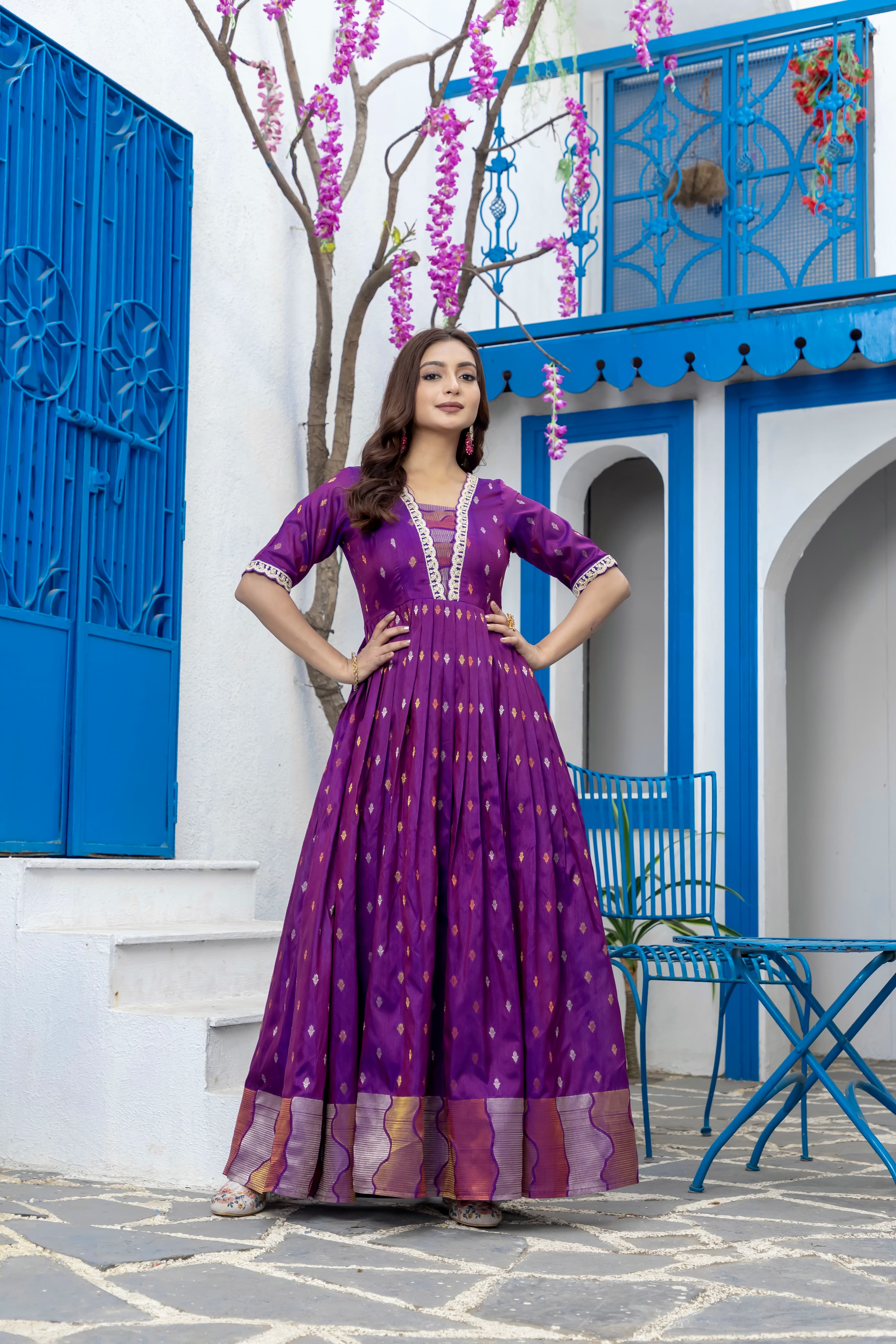 Paithani designer Gown