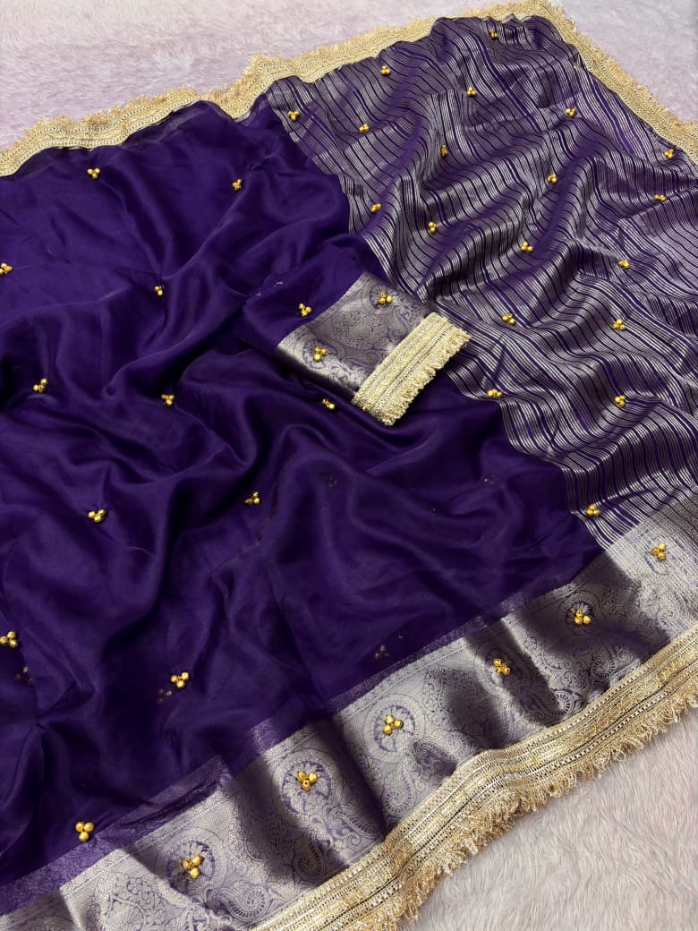 DS005 DESIGNER GHOONGROO SAREE